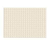 Berkfield Home Soft Weighted Blanket Light Cream 138x200 cm Single 10 kg Fabric Berkfield Home Cream 138x200 cm