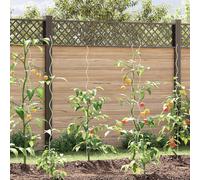 Berkfield Home Spiral Plant Supports 20 pcs 150 cm Galvanised Steel in Silver Berkfield Home Silver