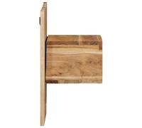 Berkfield Home Stable Bedside Cabinet 50x27x50 cm Solid Wood Acacia in Brown | Size: 50 x 27 x 50 cm Berkfield Home Brown 50 x 27 x 50 cm
