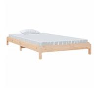Berkfield Home Stack Bed 100x200 cm Solid Wood Pine in Natural Berkfield Home Natural 100x200 cm