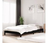 Berkfield Home Stack Bed Black 80x200 cm Solid Wood Pine Berkfield Home Black 80x200 cm