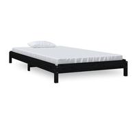 Berkfield Home Stack Bed Black 80x200 cm Solid Wood Pine Berkfield Home Black 80x200 cm