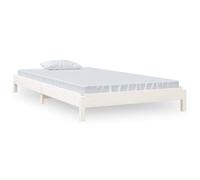 Berkfield Home Stack Bed White 100x200 cm Solid Wood Pine Berkfield Home White 100x200 cm