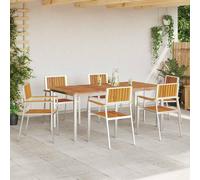 Berkfield Home Stacking Garden Chairs 6 pcs 54.5x56x87 cm Solid Wood Acacia in Brown Berkfield Home Brown 54.5x56x87 cm
