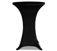 Berkfield Home Standing Table Cover √ò80cm Black Stretch 2 pcs Berkfield Home Black