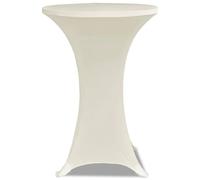 Berkfield Home Standing Table Cover √ò80cm Cream Stretch 2 pcs Berkfield Home Cream