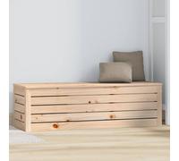 Berkfield Home Storage Box 109x36.5x33 cm Solid Wood Pine in Natural Berkfield Home Natural 109x36.5x33 cm