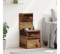 Berkfield Home Storage Box Old Wood 40x42x46 cm Engineered Wood in Brown | Size: 40 x 42 x 46 cm Berkfield Home Brown 40 x 42 x 46 cm