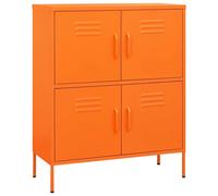Berkfield Home Storage Cabinet Orange 80x35x101.5 cm Steel Berkfield Home Orange 80x35x101.5 cm