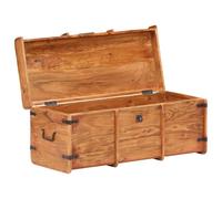 Berkfield Home Storage Chest 90x40x40 cm Solid Acacia Wood in Brown | Size: 90 x 40 x 40 cm Berkfield Home Brown 90 x 40 x 40 cm