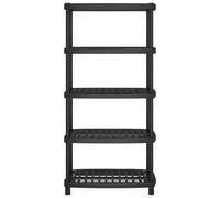 Berkfield Home Storage Shelf 5-Tier Black 93.5x45.5x194.5 cm PP Berkfield Home Black 93.5x45.5x194.5 cm