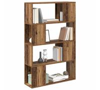 Berkfield Home Stunning Bookshelf Old wood Engineered wood 80 x 24 x 124 cm Shelving in Brown Berkfield Home Brown 80 x 24 x 124 cm
