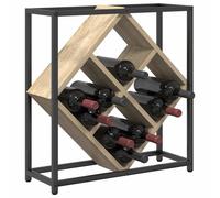 Berkfield Home Stunning Wine Rack Sonoma Oak 51x18x52, 5 cm Engineered Wood in Light Tan Berkfield Home Light Tan