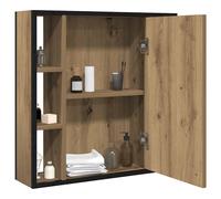 Berkfield Home Sturdy Bathroom Mirror Cabinet Artisan Oak 60x16x60 cm Engineered Wood in Brown | Size: 60 x 16 x 60 cm Berkfield Home Brown 60 x 16 x 60 cm