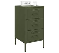 Berkfield Home Sturdy Bedside Cabinets 2 pcs Olive Green 36x39x68 cm Steel | Size: 36 x 39 x 68 cm Berkfield Home Olive 36 x 39 x 68 cm