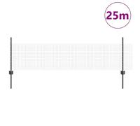 Berkfield Home Sturdy Chicken Wire Fence Set Set of 2 Grey Steel, PVC 25 x 0.5 m Berkfield Home Grey