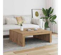 Berkfield Home Sturdy Coffee Table Artisan Oak 100x100x35 cm Engineered Wood in Brown | Size: 100 x 100 x 35 cm Berkfield Home Brown 100 x 100 x 35 cm