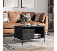 Berkfield Home Sturdy Coffee Table Black 68.5x50x43.5 cm Cold-rolled Steel Berkfield Home Black 68.5x50x43.5 cm