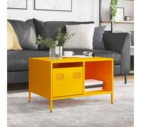 Berkfield Home Sturdy Coffee Table Mustard Yellow 68.5x50x43.5 cm Cold-rolled Steel Berkfield Home Mustard 68.5x50x43.5 cm