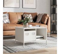 Berkfield Home Sturdy Coffee Table White 68.5x50x43.5 cm Cold-rolled Steel Berkfield Home White 68.5x50x43.5 cm
