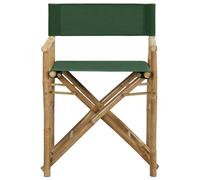 Berkfield Home Sturdy Folding Director's Chairs 2 pcs Green Bamboo & Fabric Berkfield Home Green