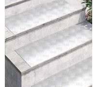 Berkfield Home Stylish Aluminium Checker Plates 2 pcs Anti-Slip 80x30 cm in Silver | Size: Medium Berkfield Home Silver Medium