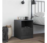 Berkfield Home Stylish Bedside Cabinet Anthracite 34.5x39x44 cm Steel in Charcoal Berkfield Home Charcoal 34.5x39x44 cm
