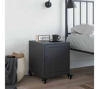 Berkfield Home Stylish Bedside Cabinet Anthracite 36x39x43.5 cm Steel in Charcoal Berkfield Home Charcoal 36x39x43.5 cm