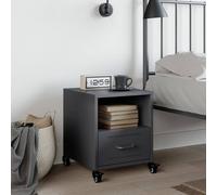 Berkfield Home Stylish Bedside Cabinet Anthracite 36x39x43.5 cm Steel in Dark Grey Berkfield Home Dark Grey 36x39x43.5 cm