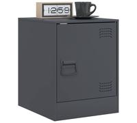 Berkfield Home Stylish Bedside Cabinets 2 pcs Anthracite 34.5x39x44 cm Steel in Charcoal Berkfield Home Charcoal 34.5x39x44 cm