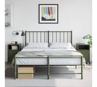 Berkfield Home Stylish Bedside Cabinets 2 pcs Olive Green 36x39x59 cm Steel | Size: 36 x 39 x 59 cm Berkfield Home Olive 36 x 39 x 59 cm