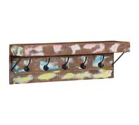 Berkfield Home Stylish Coat Rack with Shelf Wall Mounted Solid Reclaimed Wood & Metal in Brown Berkfield Home Brown