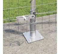 Berkfield Home Stylish Fence Posts Set of 52 Galvanised steel 3.2 x 3.2 x 78.5 cm in Silver Berkfield Home Silver 3.2 x 3.2 x 78.5 cm