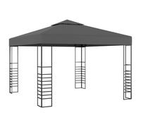 Berkfield Home Stylish Garden Marquee with LED String Lights 3x3 m Anthracite in Charcoal Berkfield Home Charcoal