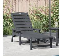 Berkfield Home Sun Lounger Light Grey 53x162x98.5 cm HDPE Berkfield Home Multicolor 53x162x98.5 cm