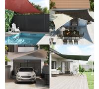 Berkfield Home Sunshade Sail 160 g/m ² Brown 5x5x6 m HDPE Berkfield Home Brown
