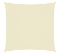 Berkfield Home Sunshade Sail Oxford Fabric Square 4x4 m Cream in Beige Berkfield Home Beige