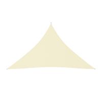 Berkfield Home Sunshade Sail Oxford Fabric Triangular 5x5x6 m Cream in Beige Berkfield Home Beige