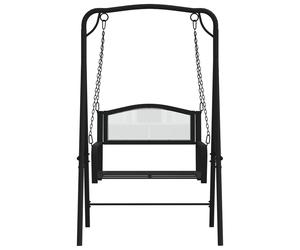 Berkfield Home Swing Bench 124 cm Black Steel Berkfield Home Black