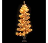 Berkfield Home Swirl Pre-lit Christmas Tree with Pot White 120 cm PVC Berkfield Home White