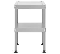 Berkfield Home Table for Oven Smoker 40x28x44.5 cm Galvanised steel in Silver Berkfield Home Silver 40x28x44.5 cm