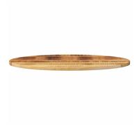 Berkfield Home Table Top 100x40x2.5 cm Oval Solid Wood Mango in Brown Berkfield Home Brown 100x40x2.5 cm