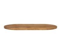 Berkfield Home Table Top 100x40x2.5 cm Oval Solid Wood Mango in Brown Berkfield Home Brown 100x40x2.5 cm