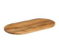 Berkfield Home Table Top 100x40x2.5 cm Oval Solid Wood Mango in Brown Berkfield Home Brown 100x40x2.5 cm