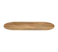 Berkfield Home Table Top 100x40x2.5 cm Oval Solid Wood Mango in Brown Berkfield Home Brown 100x40x2.5 cm