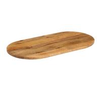 Berkfield Home Table Top 100x40x3.8 cm Oval Solid Wood Mango in Brown Berkfield Home Brown 100x40x3.8 cm