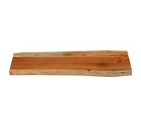 Berkfield Home Table Top 100x40x3.8 cm Rectangular¬†Solid Wood Acacia Live Edge in Brown Berkfield Home Brown 100x40x3.8 cm