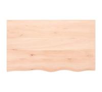 Berkfield Home Table Top 100x60x2 cm Untreated Solid Wood Oak in Light Oak | Size: 100 x 60 x 2 cm Berkfield Home Light Oak 100 x 60 x 2 cm