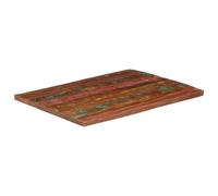 Berkfield Home Table Top 100x80x2.5 cm Rectangular Solid Wood Reclaimed in Brown Berkfield Home Brown 100x80x2.5 cm