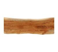 Berkfield Home Table Top 110x40x3.8 cm Rectangular¬†Solid Wood Acacia Live Edge in Brown Berkfield Home Brown 110x40x3.8 cm